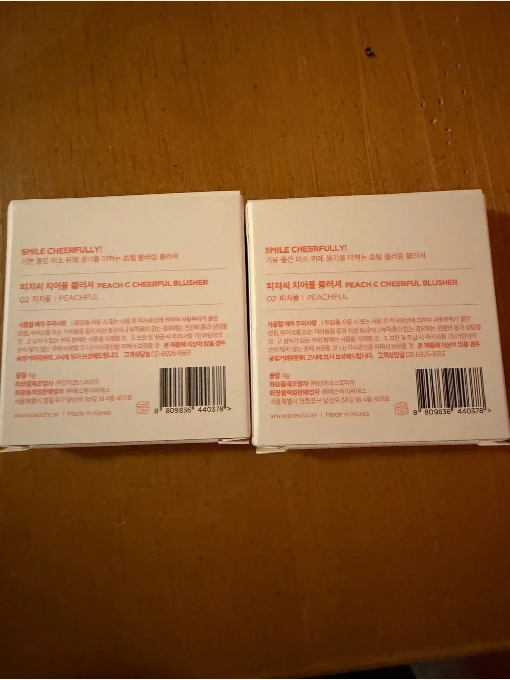 Cheerful Blusher Compact - Peach Pink Duo (2 Count)